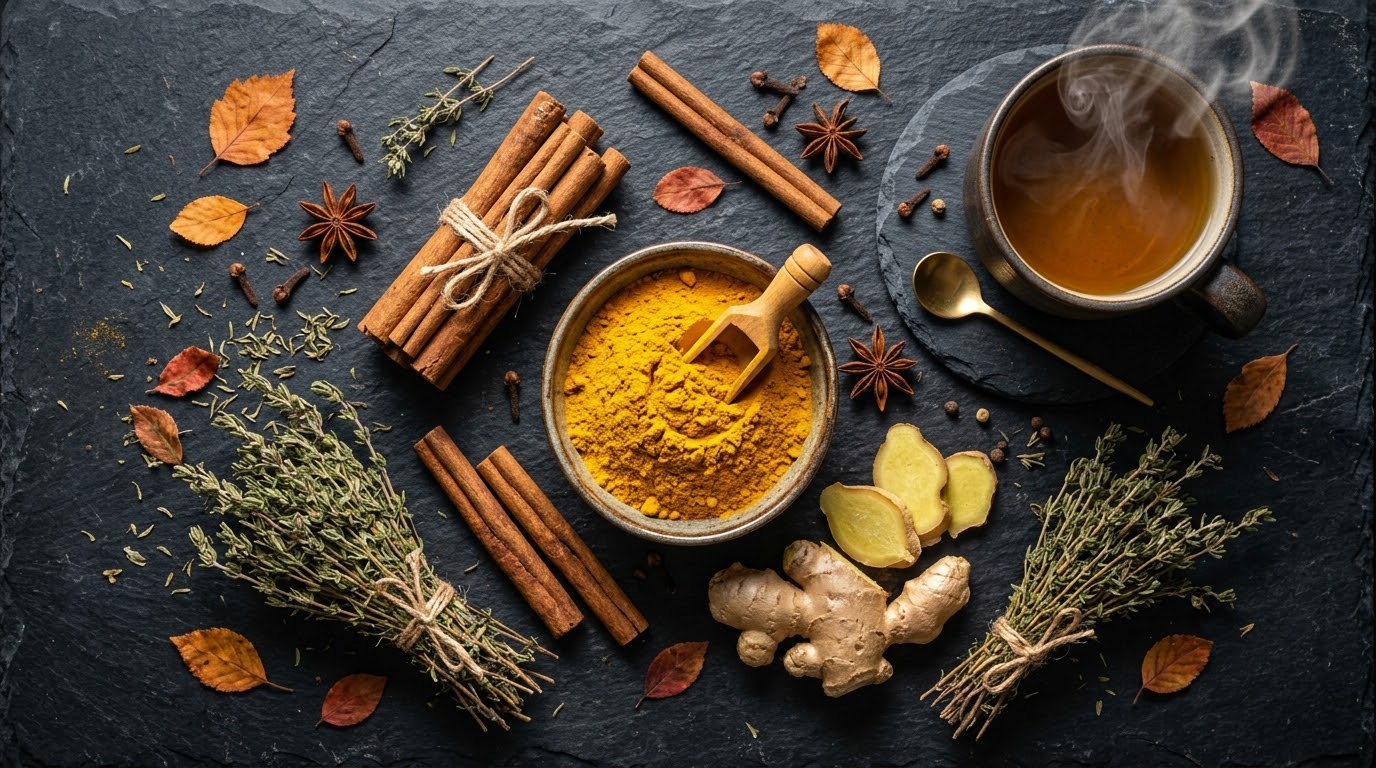 ۵ دمنوش و ادویه معجزه‌گر پاییزی برای تقویت