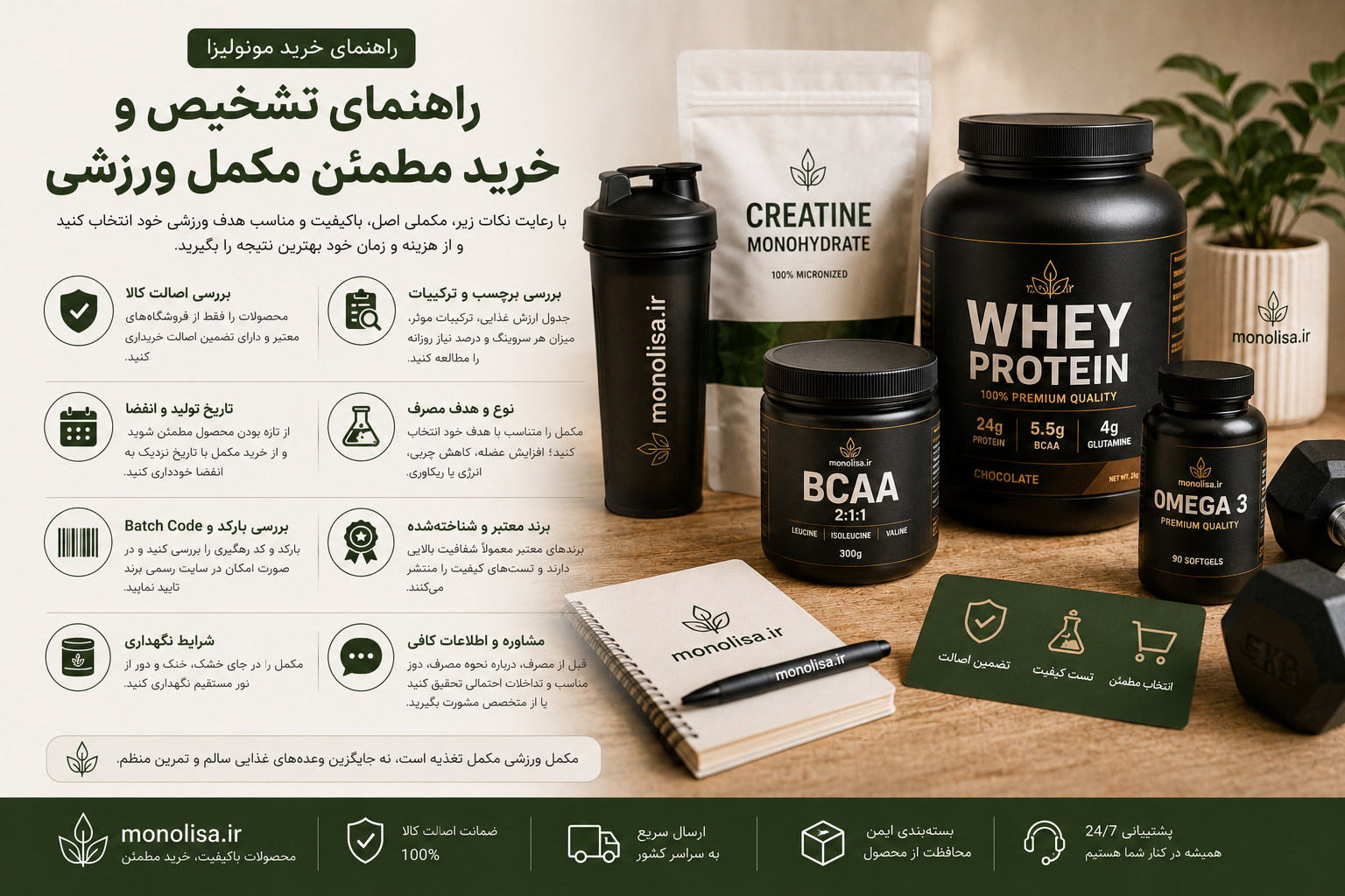 راهنمای تشخیص و خرید مطمئن مکمل ورزشی