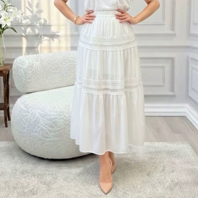 دامن گیپور آستر دار وارداتی زنانه