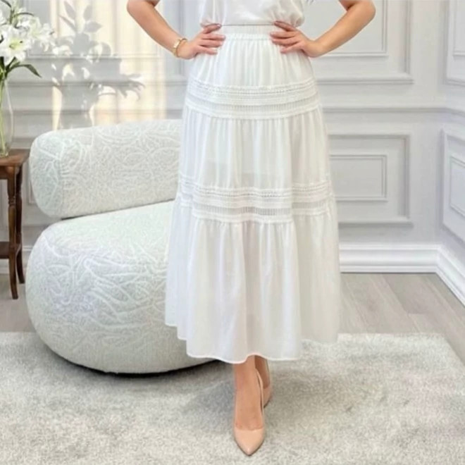 دامن گیپور آستر دار وارداتی زنانه