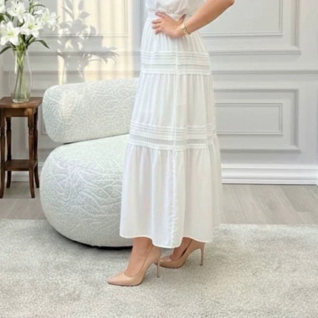 دامن گیپور آستر دار وارداتی زنانه