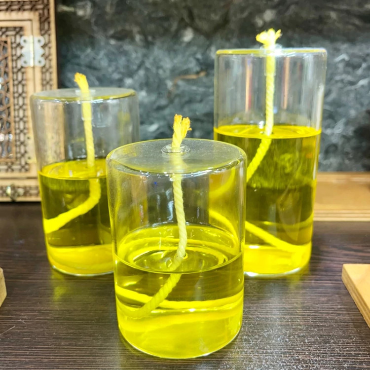 جاشمعی شیشه پیرکس استوانه سه سایز