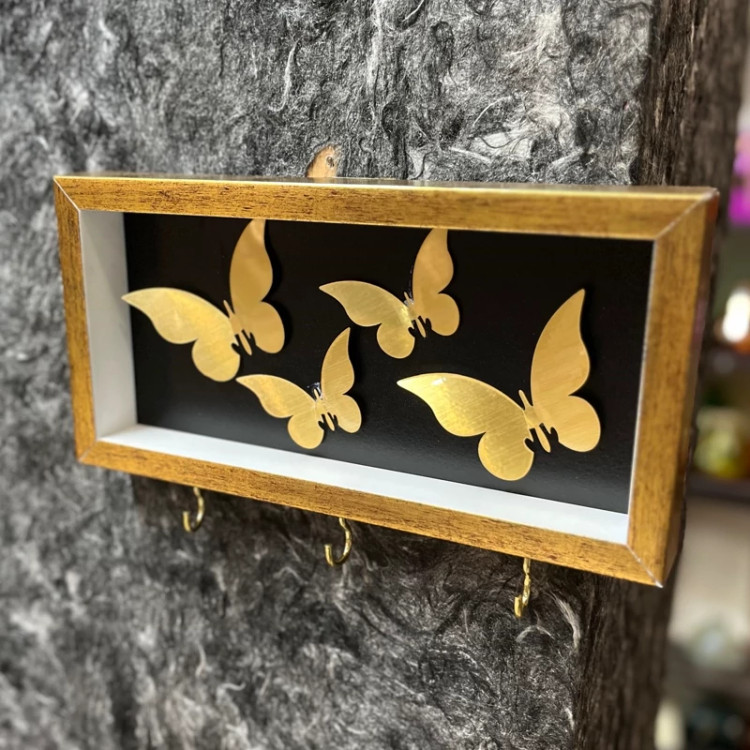 جاکلیدی پروانه رنگ طلایی