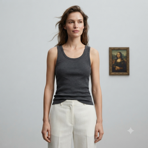 تاپ زنانه نخی برند اچ اند ام H&M الارامد