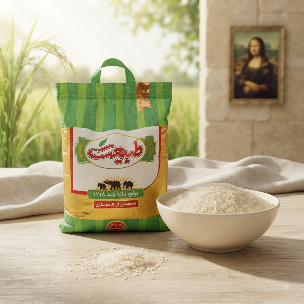 برنج هندی دانه بلند طبیعت ۱۷۱۸