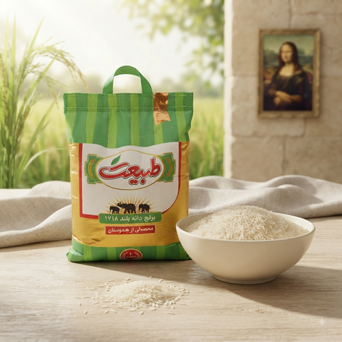 برنج هندی دانه بلند طبیعت ۱۷۱۸