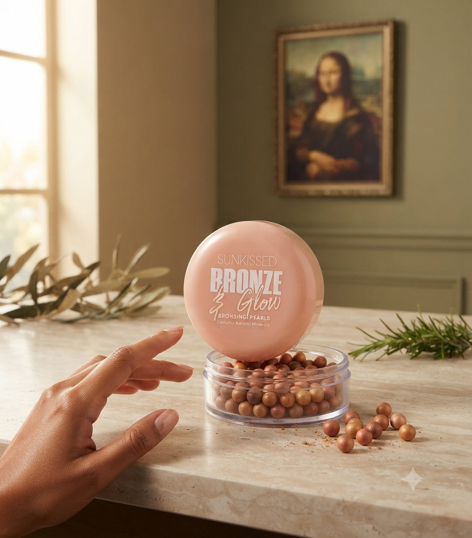 پودر برنزر و هایلایتر برند سان کیسد مدل Bronze & Glow