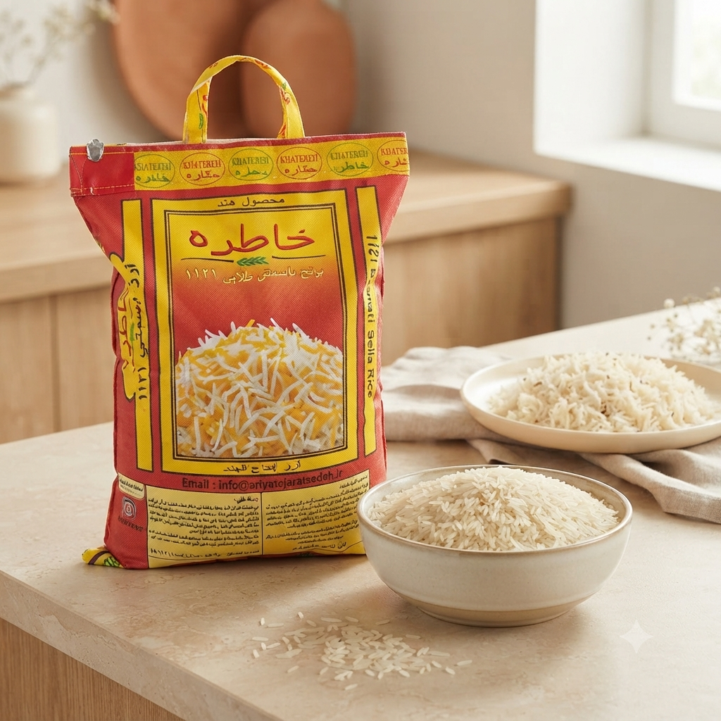 برنج هندی خاطره دانه بلند اصلی